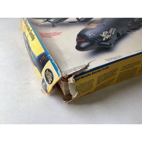 Testors AC-130A Hercules Gunship - 1/72 Scale, Unassembled Kit, Two Squadron Markings, Vintage