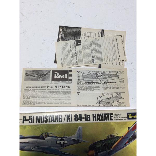 Revell P-51 Mustang/KI 84-1a Hayate, 1/72 Scale, Fighter Series, Unassembled Model Kit