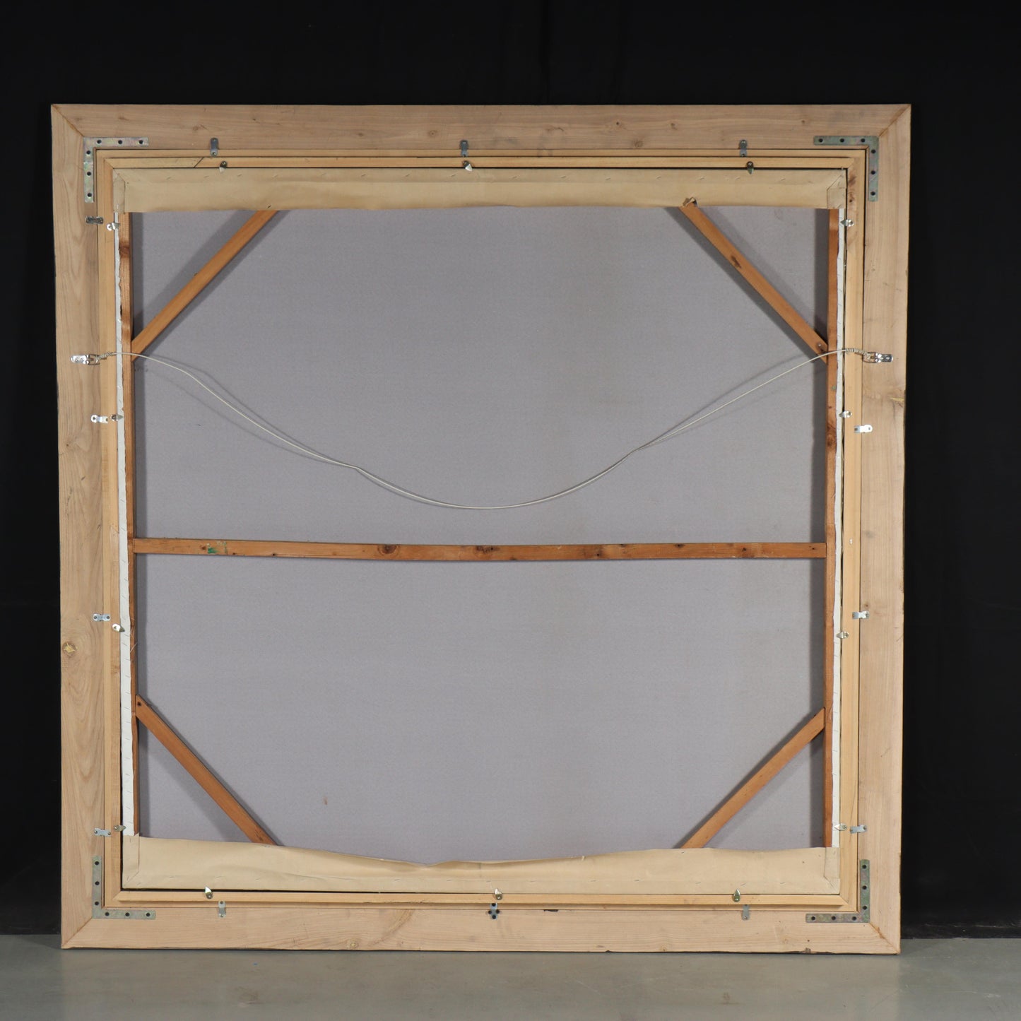 Tran Cong Dung, Vietnamese (b.1969), One Night Stand, 2005, GIANT large scale woodcut, rice paper on linen, 58 1/4"H x 57 1/4"W(stretcher)