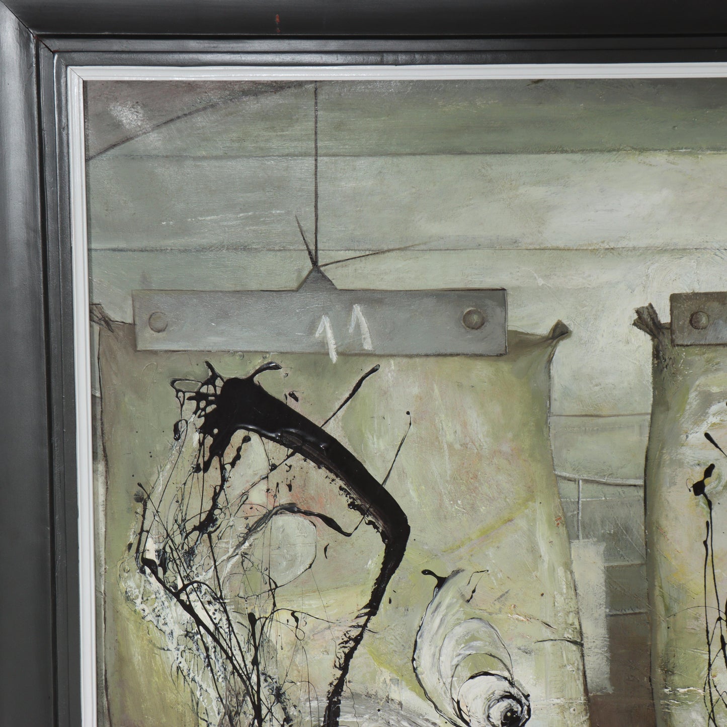 Mai Duy Minh, Vietnamese (b.1976), Spirit Bags, 2001, oil on canvas, 46 3/4"H x 57 1/2"W(stretcher), 55 1/2"H x 67"W(frame)