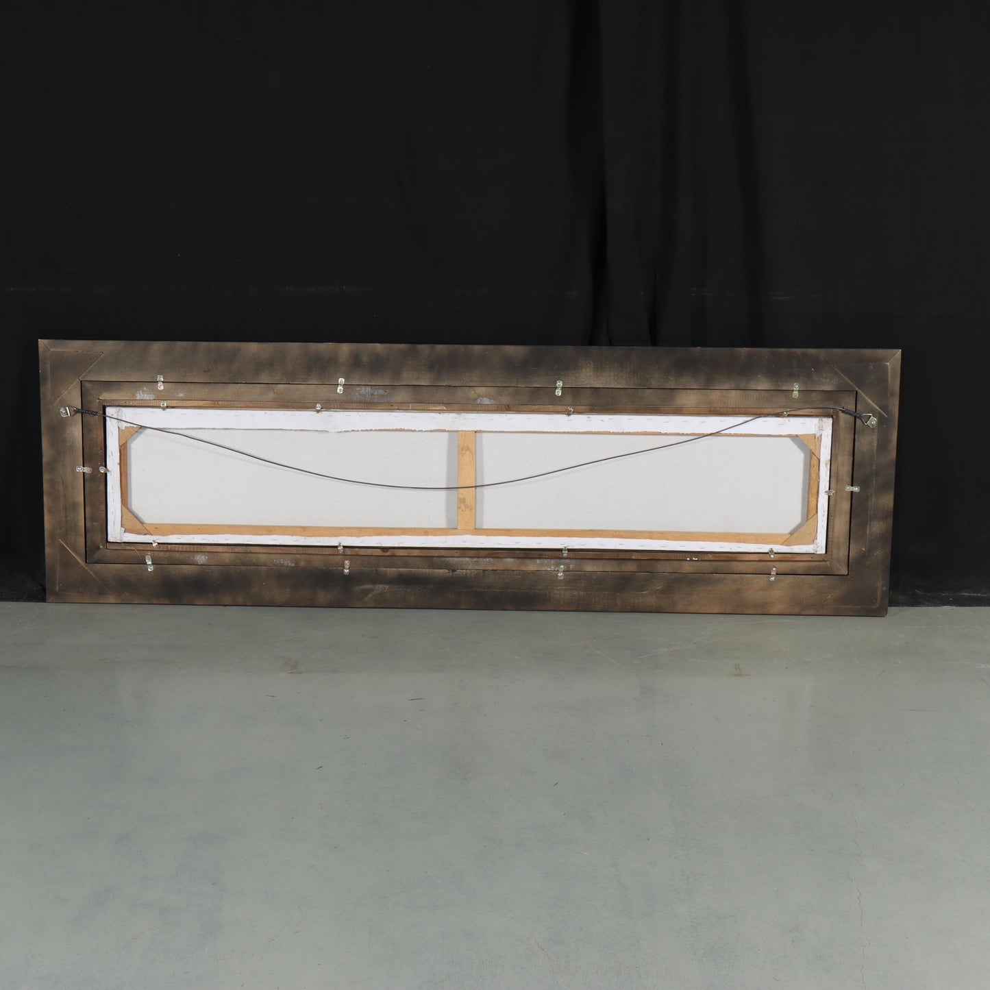 Tran Cong Dung, Vietnamese (b.1969), 2005, large scale woodcut on rice paper, 11 1/2"H x 62"W(stretcher), 23 1/4"H x 73 3/4"W(frame)