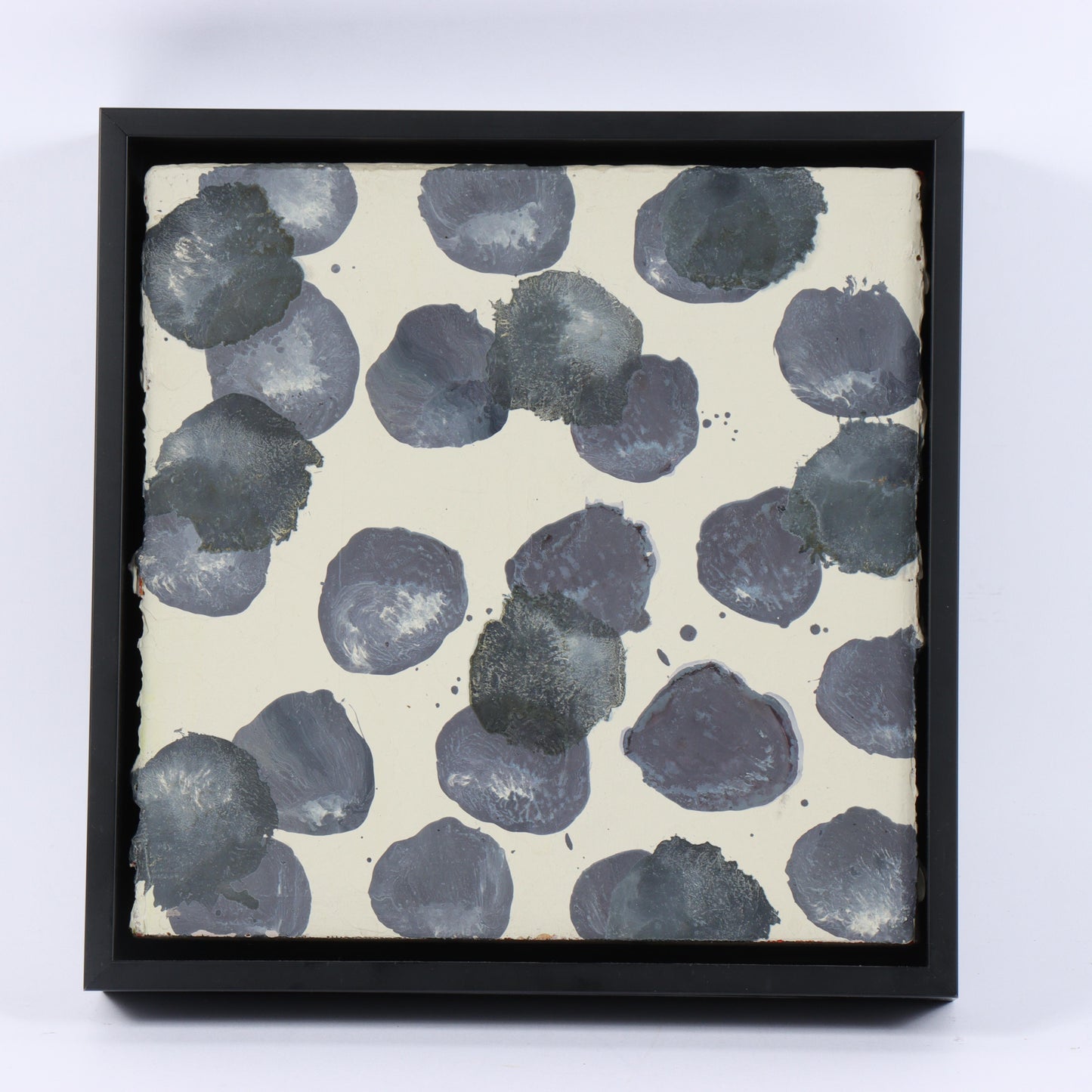 Jacqueline Humphries, New York (b.1960), Untitled, 1988, oil on linen, 12"H x 12"W(stretcher), 13 3/4"H x 13 3/4"W(frame)