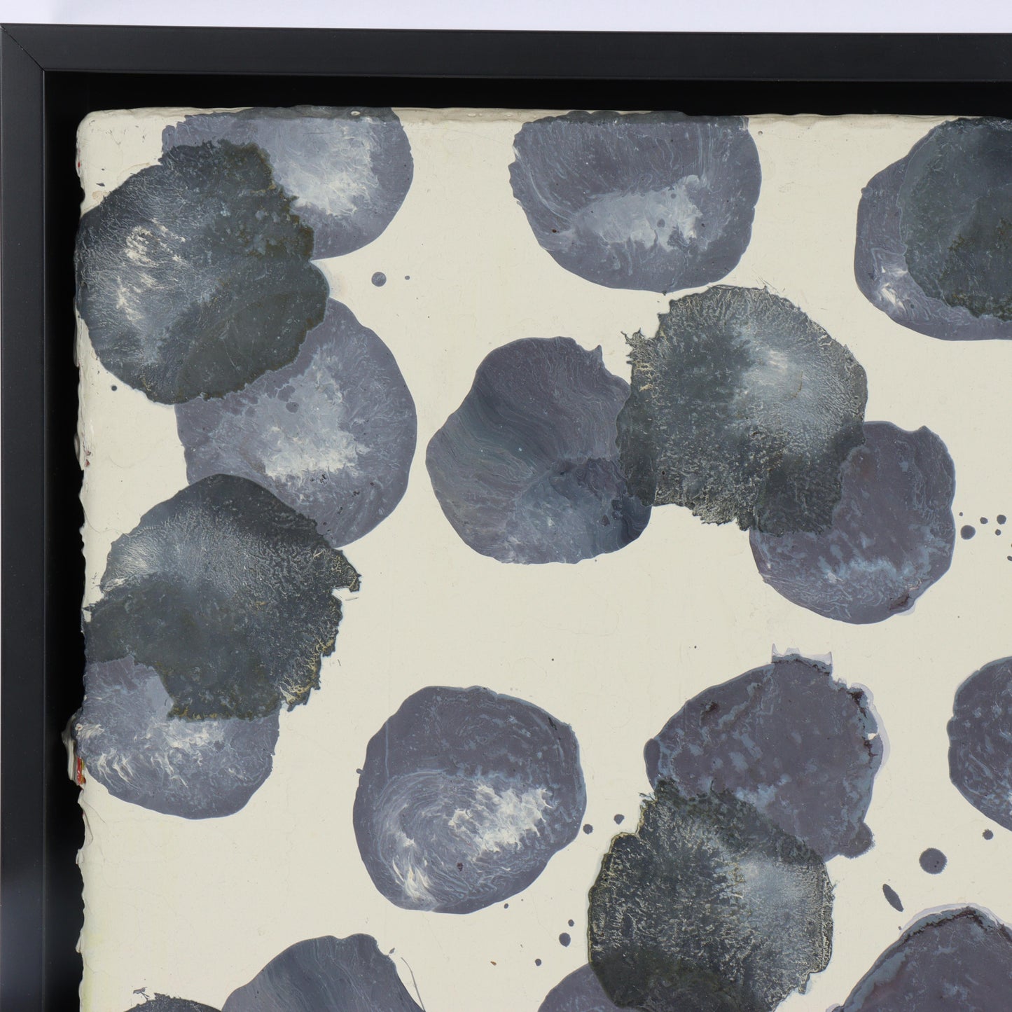 Jacqueline Humphries, New York (b.1960), Untitled, 1988, oil on linen, 12"H x 12"W(stretcher), 13 3/4"H x 13 3/4"W(frame)