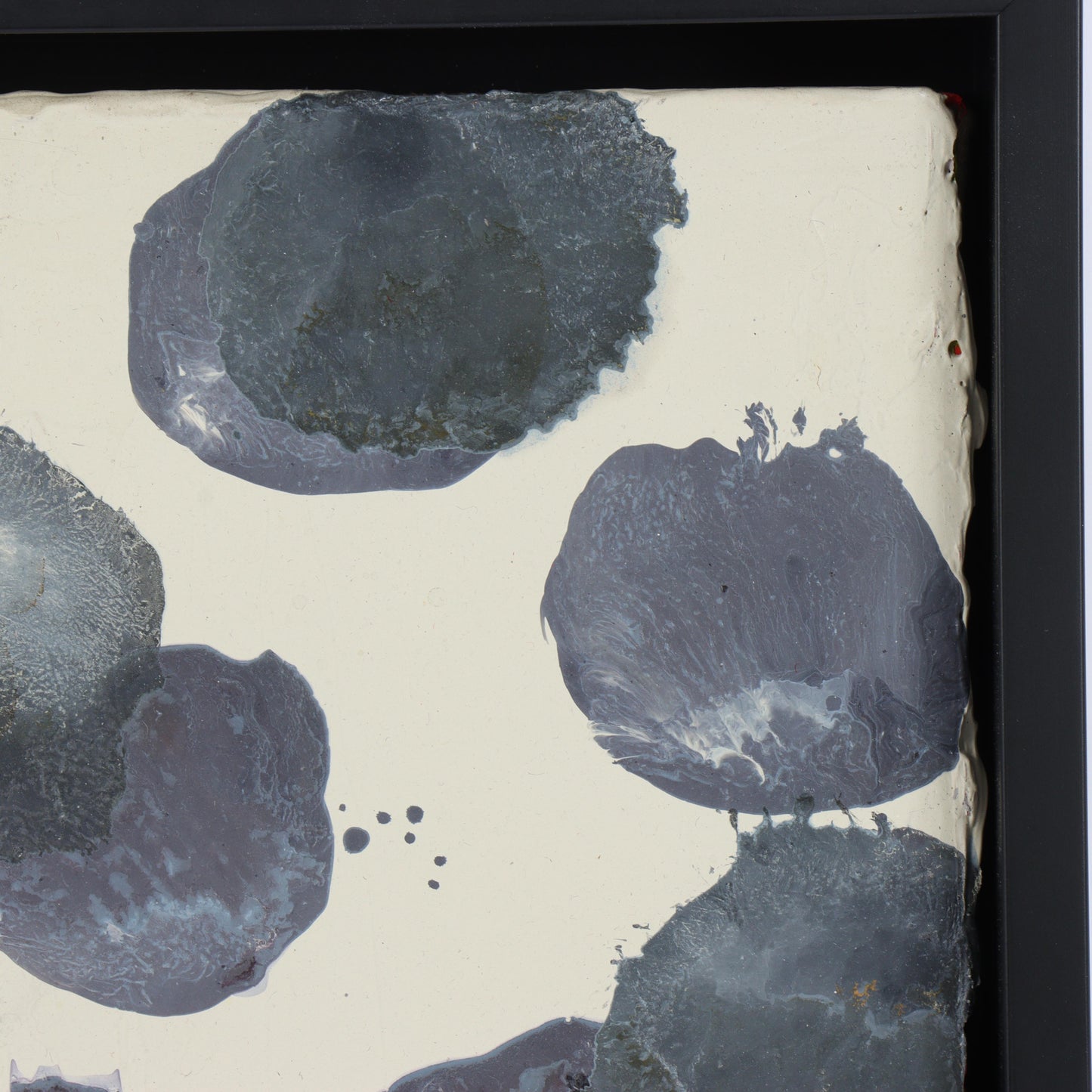 Jacqueline Humphries, New York (b.1960), Untitled, 1988, oil on linen, 12"H x 12"W(stretcher), 13 3/4"H x 13 3/4"W(frame)
