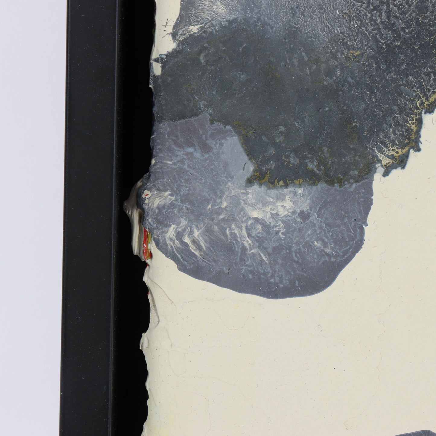 Jacqueline Humphries, New York (b.1960), Untitled, 1988, oil on linen, 12"H x 12"W(stretcher), 13 3/4"H x 13 3/4"W(frame)