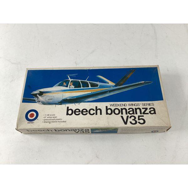 Entex Beech Bonanza V35 - 1/48 Scale, Precolored Plastic, Display Stand