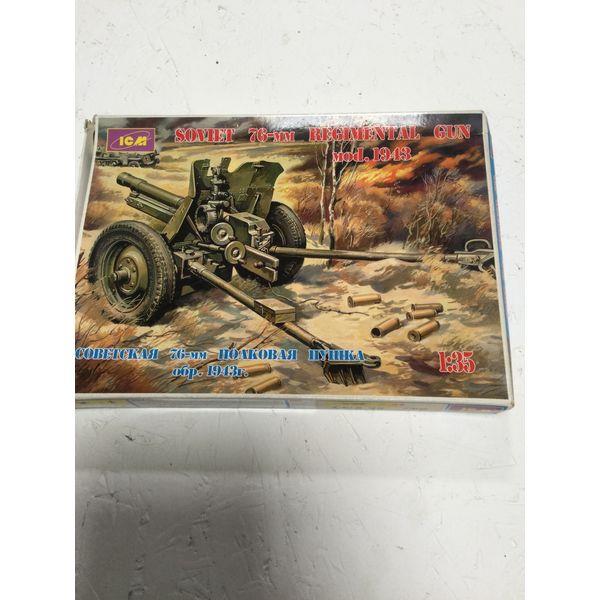 ICM Soviet 76-mm Regimental Gun Mod. 1943 - 1:35 Scale Model Kit