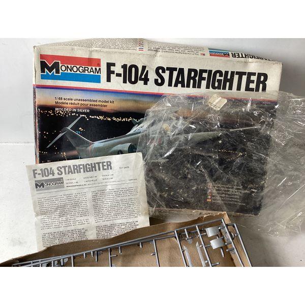 Monogram F-104 Starfighter - 1/48 Scale Model Kit, Unassembled