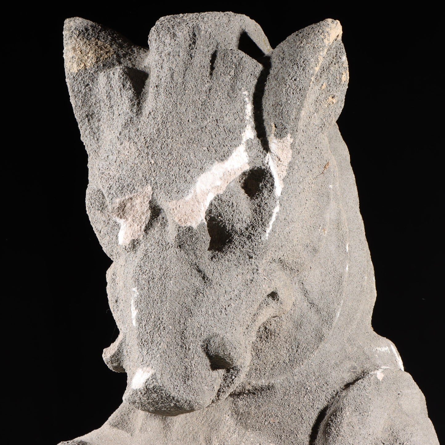 Heraldic Mythological Guardian; full body gargoyle/grotesque beast with shield: 1920s Harlem, New York, Gothic Style
