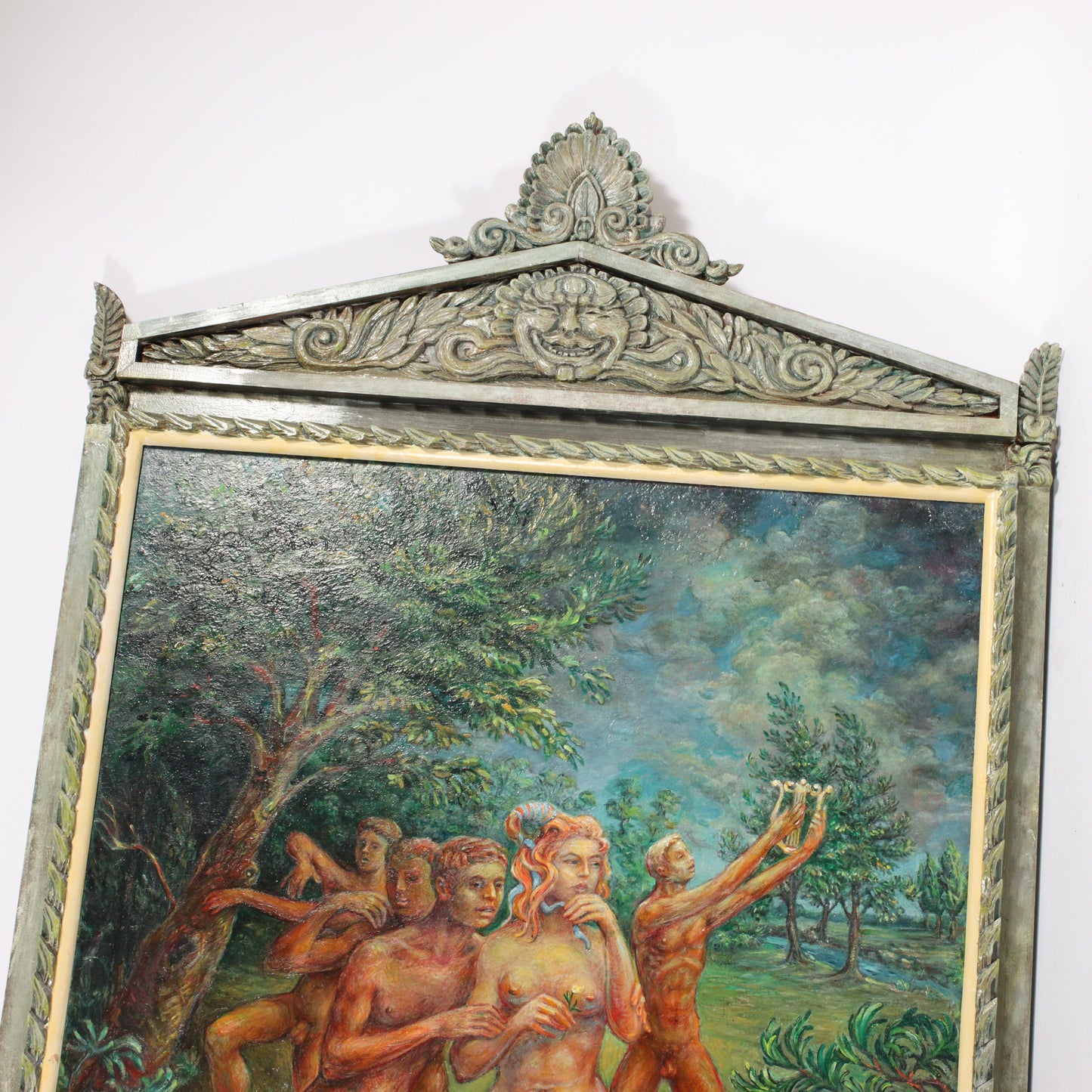 Robert Lohman, Indiana (1919-2001), Apollo, 1964, oil on canvas, 48"H x 36"W, 65"H x 41"W (frame)