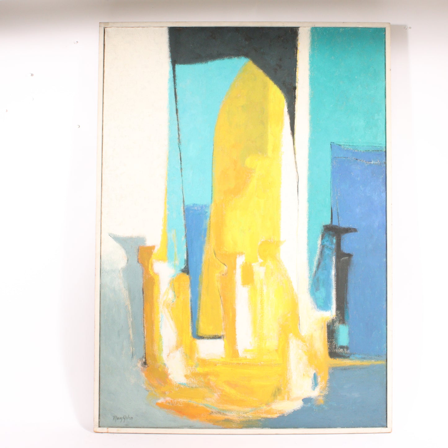 Mary Ray Gehr, Illinois (1910 - 1997), New Beginnings, oil on canvas, 52"H x 37"W