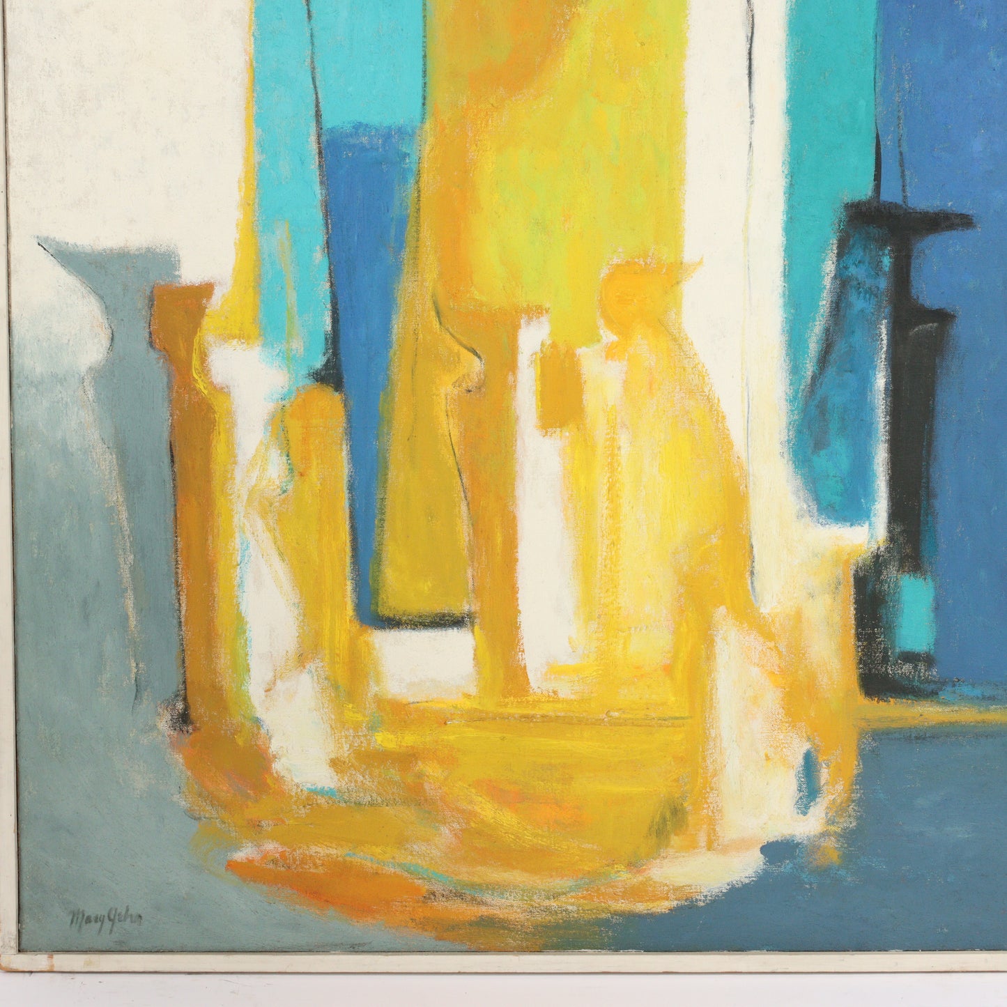 Mary Ray Gehr, Illinois (1910 - 1997), New Beginnings, oil on canvas, 52"H x 37"W