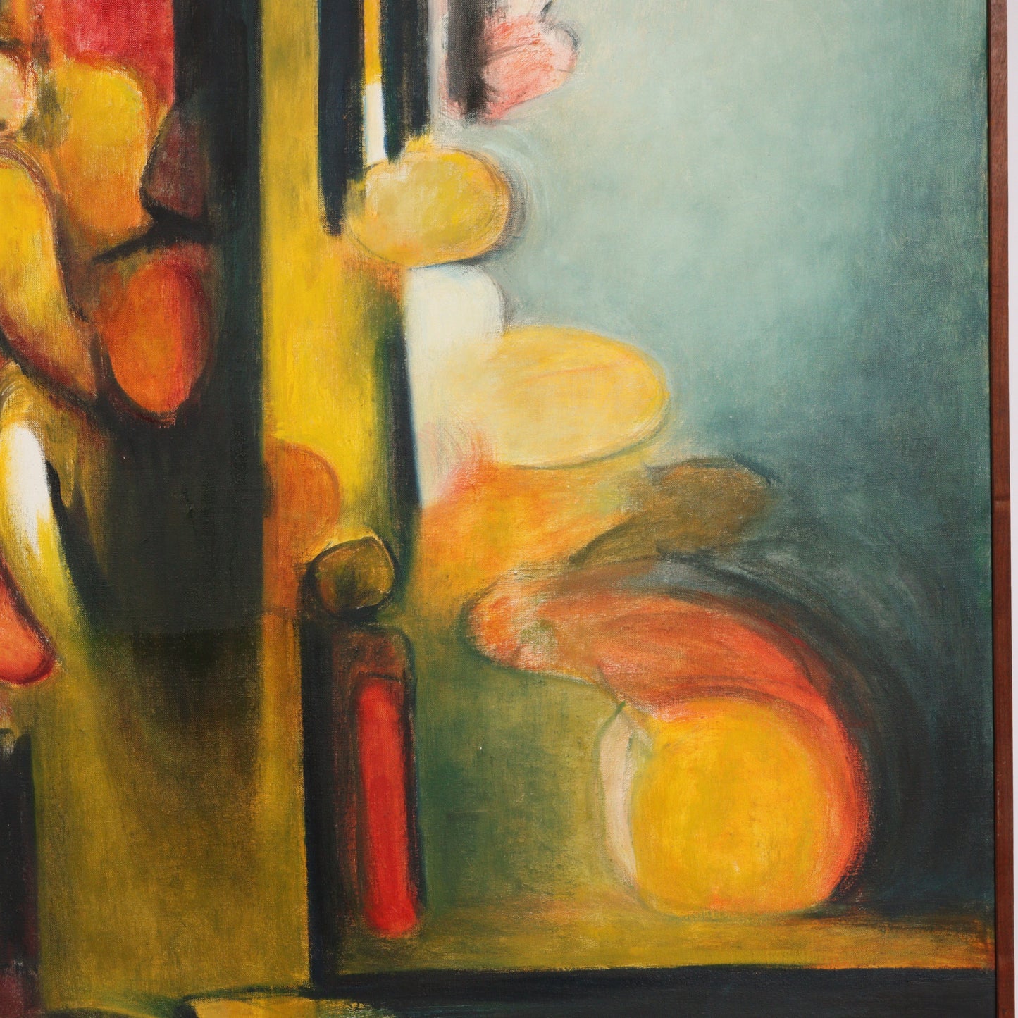 Mary Ray Gehr, Illinois (1910 - 1997), Saturn Among Pisces, oil on canvas, 50"W x 37 1/2"W
