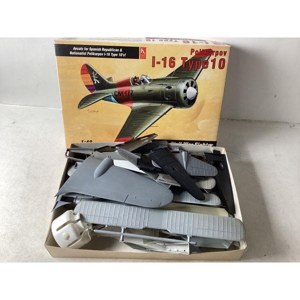 ARK Models, I-16 Type 10, Spanish Civil War Fighter, 1:48 Scale, Decals Included