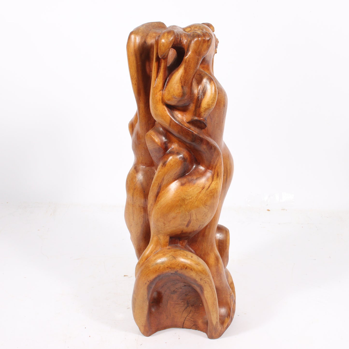 Robert Lohman, Indiana (1919-2001), Two Women, 1950s, wood, 25"H x 10"W x 10 1/2"D