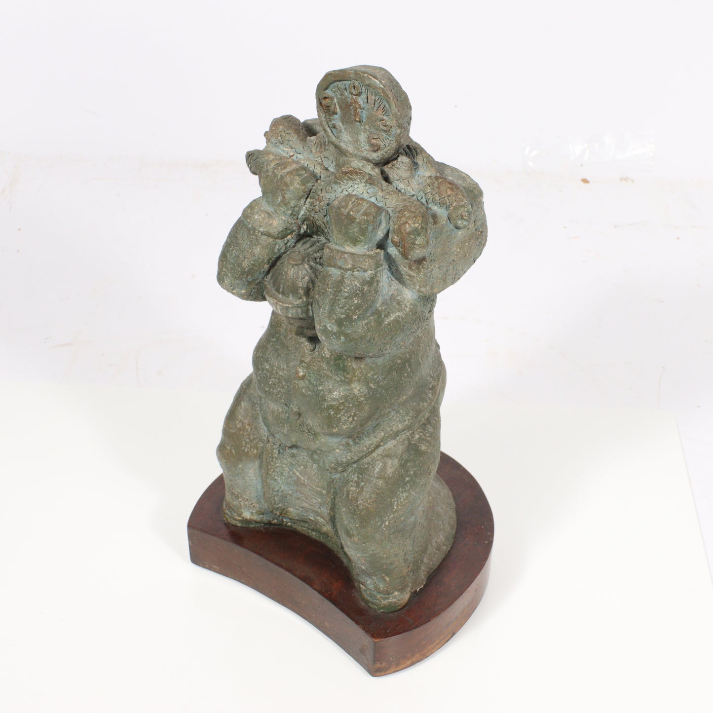 Sally Grosz Bodkin, New York/Hungary (1900-1974), Fishmonger, 1942, ceramic, 16"H x 9"W x 8"H