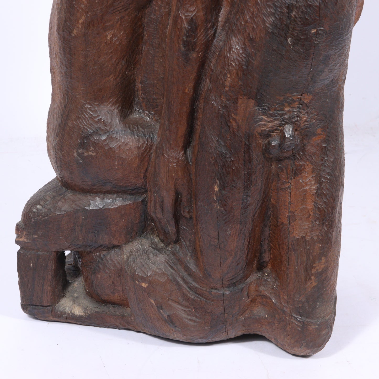 Robert Lohman, Indiana (1919-2001), Family, figural group, 1940s, wood, 30"H x 13"W x 10"D