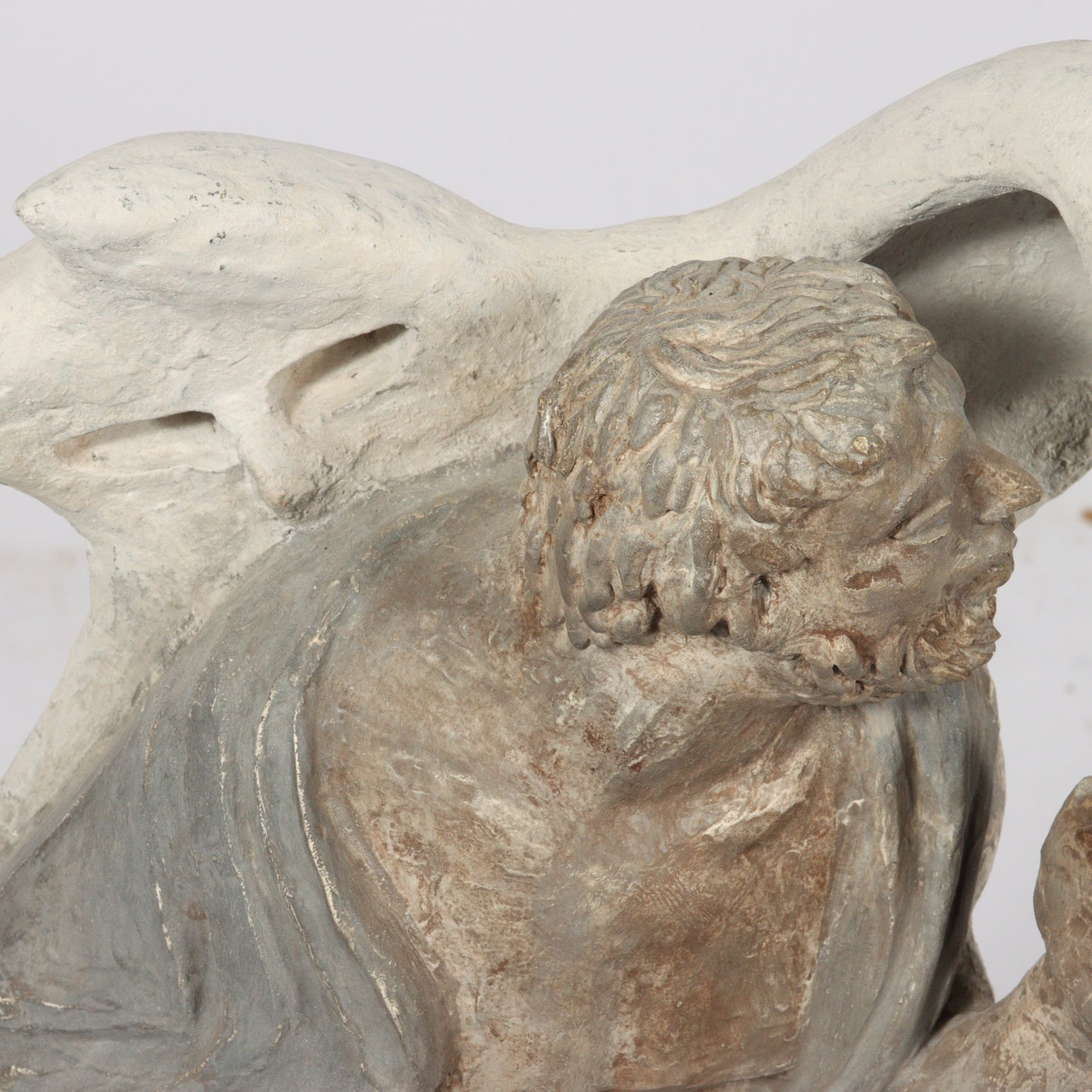 Robert Lohman, Indiana (1919-2001), Haunted, 1950, plaster and pigment, 21"H x 13"W x 7"D