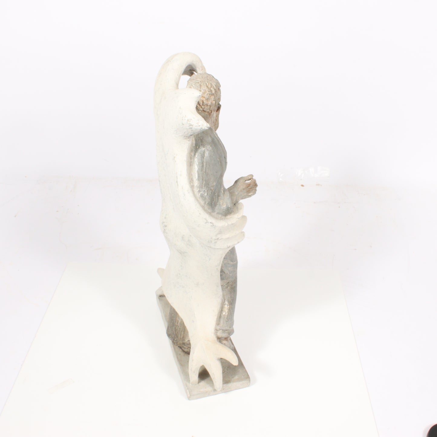 Robert Lohman, Indiana (1919-2001), Haunted, 1950, plaster and pigment, 21"H x 13"W x 7"D
