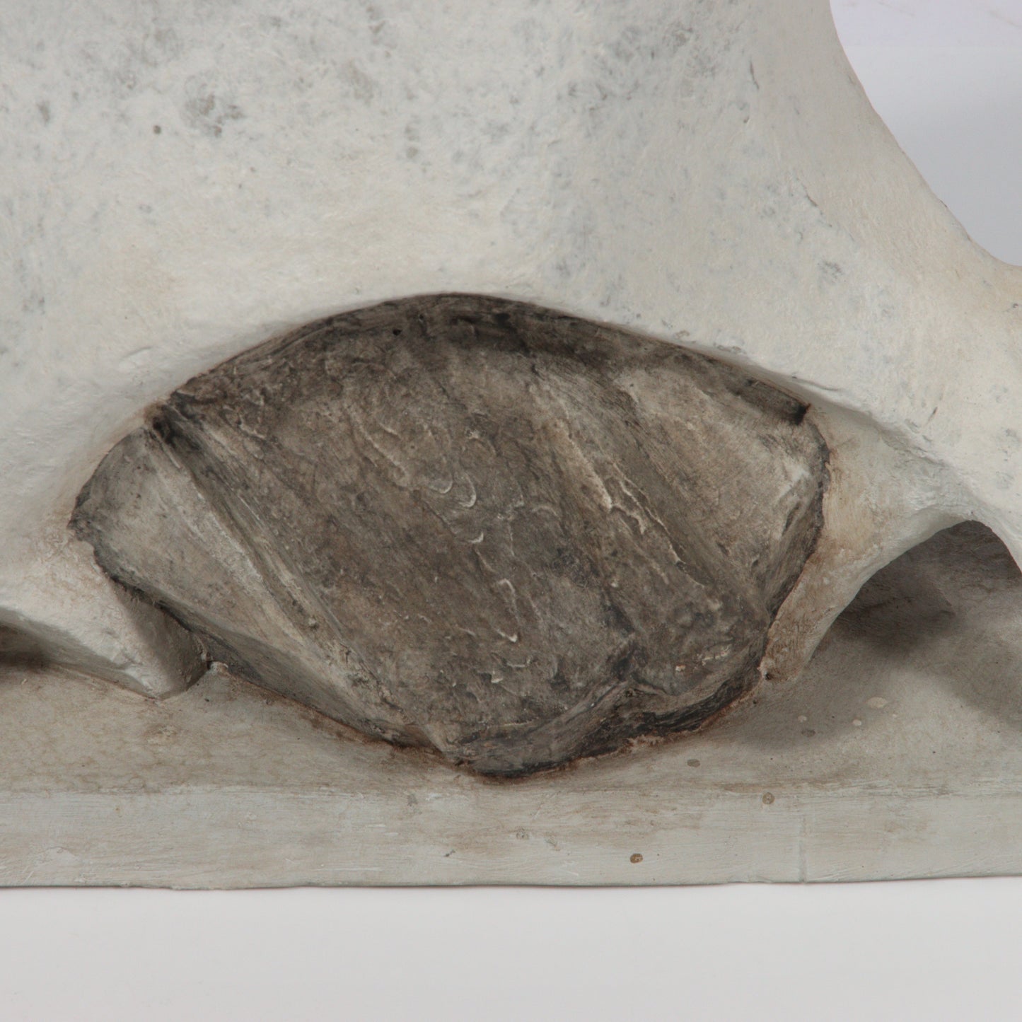 Robert Lohman, Indiana (1919-2001), Haunted, 1950, plaster and pigment, 21"H x 13"W x 7"D