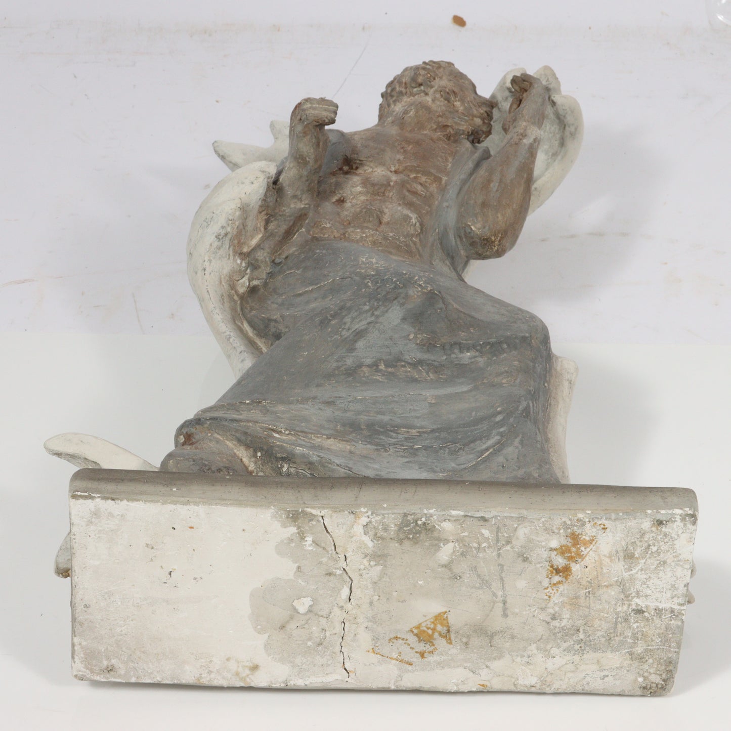 Robert Lohman, Indiana (1919-2001), Haunted, 1950, plaster and pigment, 21"H x 13"W x 7"D