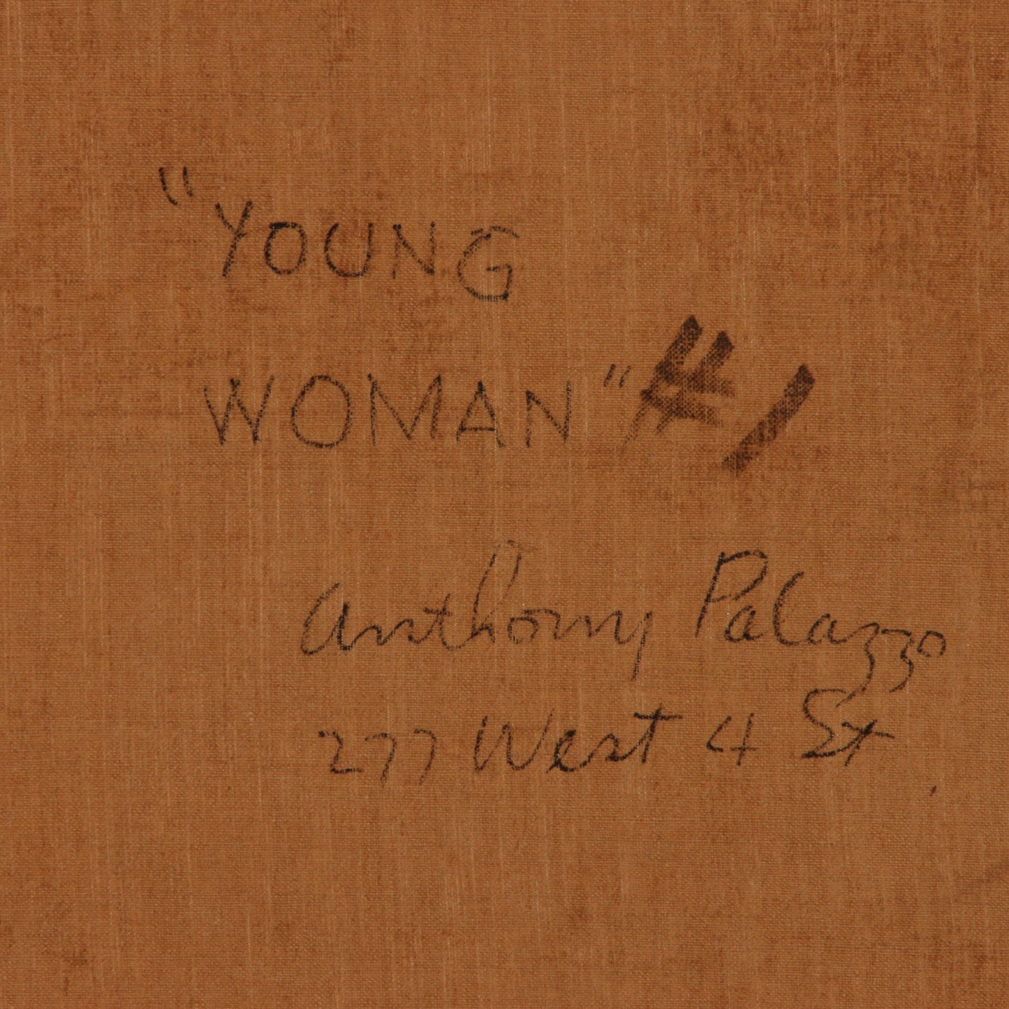 Anthony Palazzo, American (20th century), Young Woman #1, 1930s, oil on canvas, 23 1/2"H x 18"W (sight), 30"H x 25"W (frame)