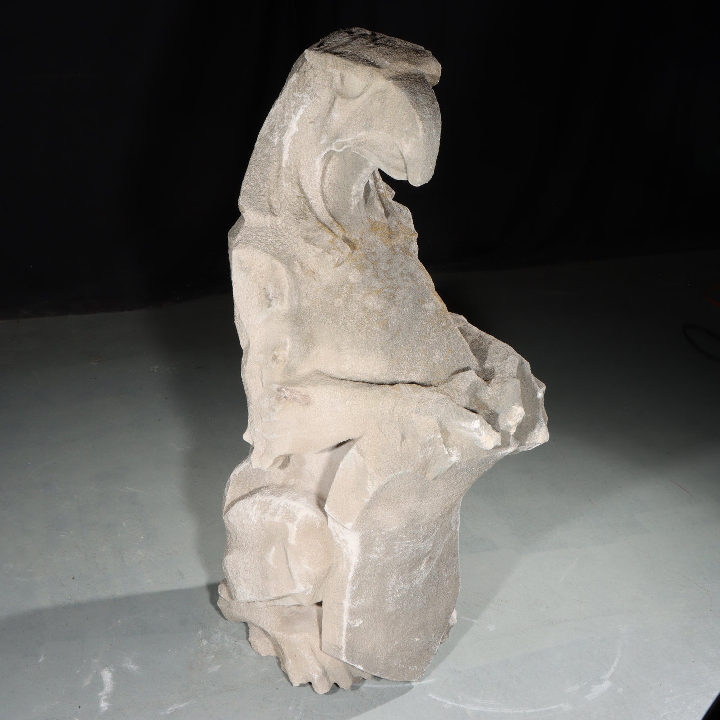 Heraldic Eagle/Falcon Guardian; full body gargoyle/grotesque beast with shield: 1920s Harlem, New York, Gothic Style