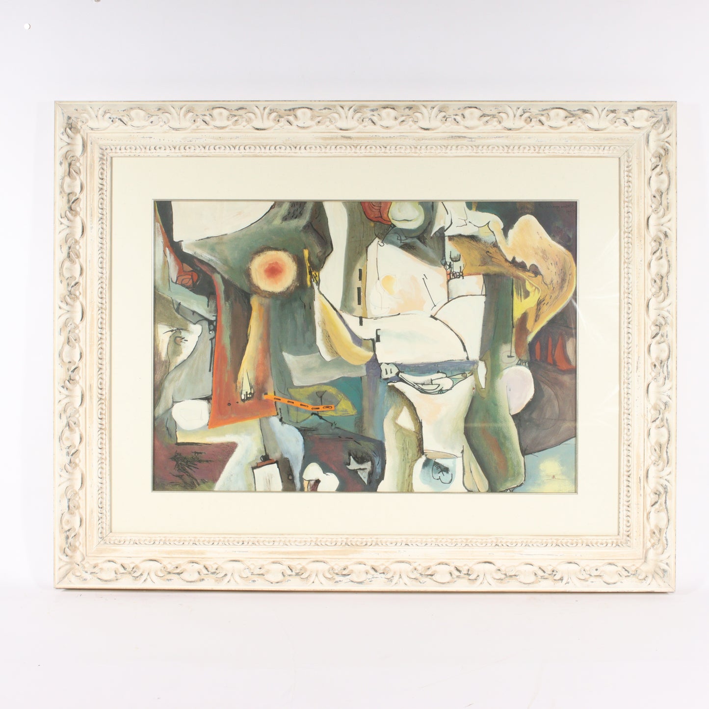 Richard Wengenroth, New York (1929-2022), abstract, 1957, gouache on paper, 21"H x 30"W
