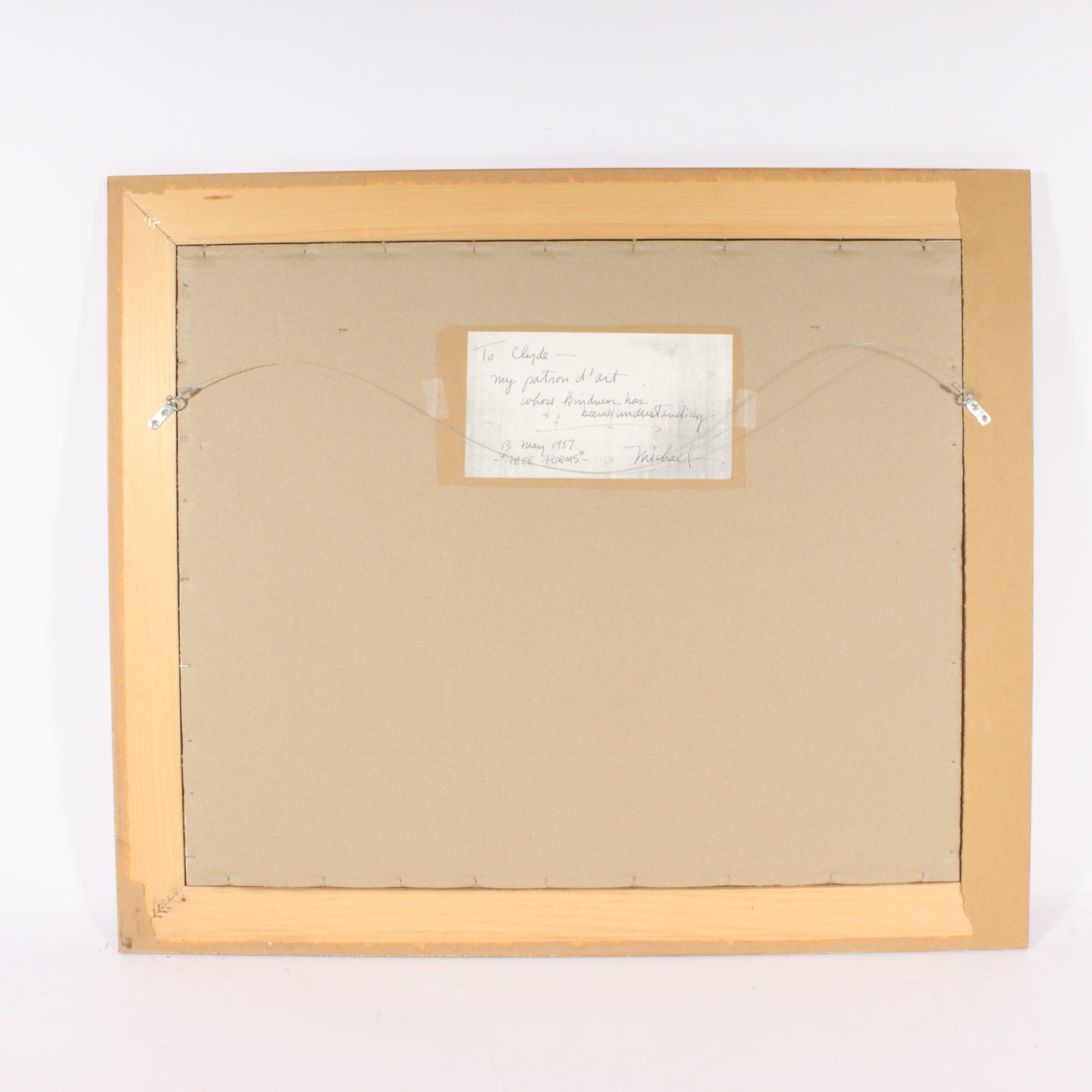 Unknown , modernist (20th Century), MCM, Free Forms, abstract shapes, 1957, gouache on paper, 17"H x 22 1/2"W (sight)