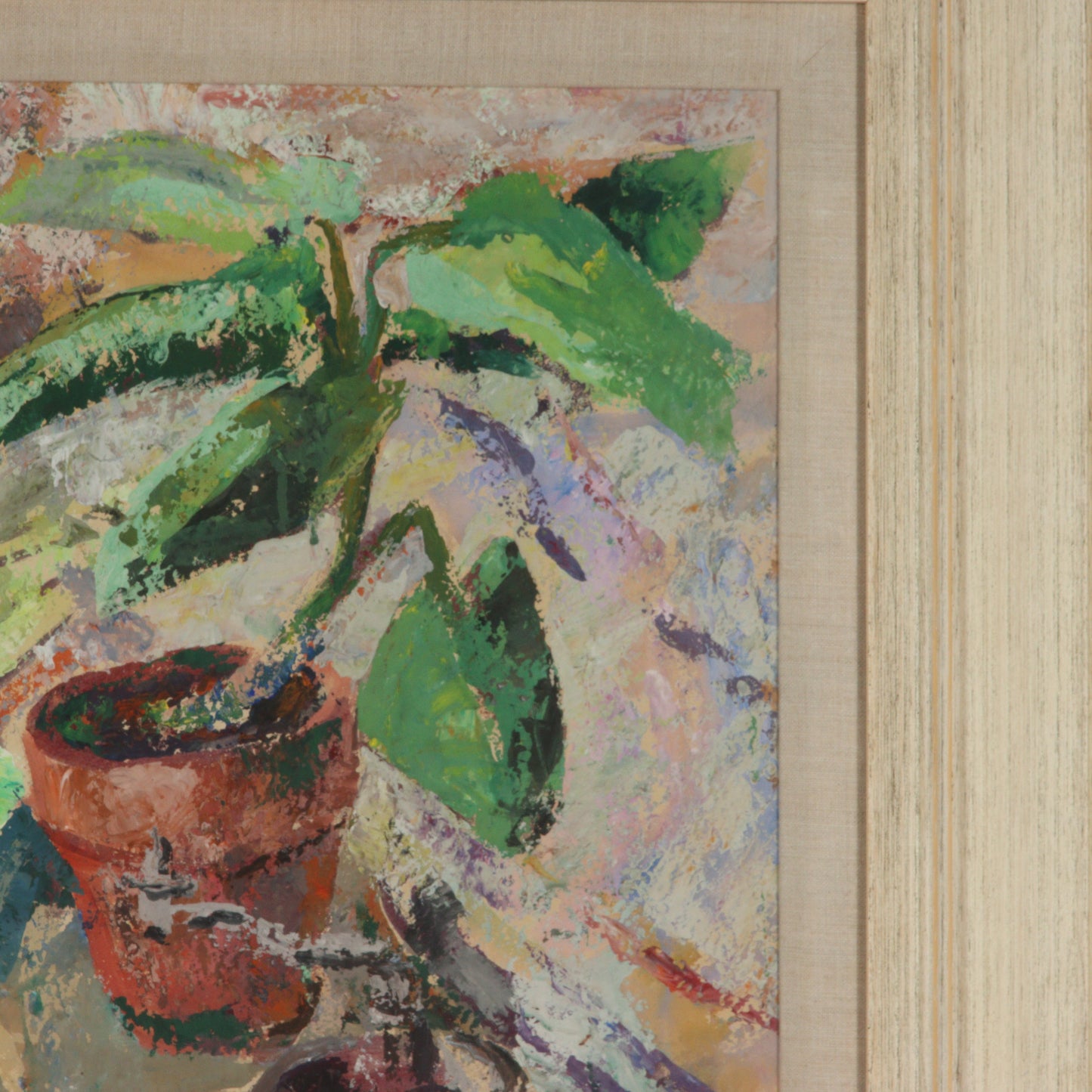 Kae Dorn Cass, Ohio (1901 - 1971), still life, 1947, gouache on paper, 24"H x 18"W (sight)