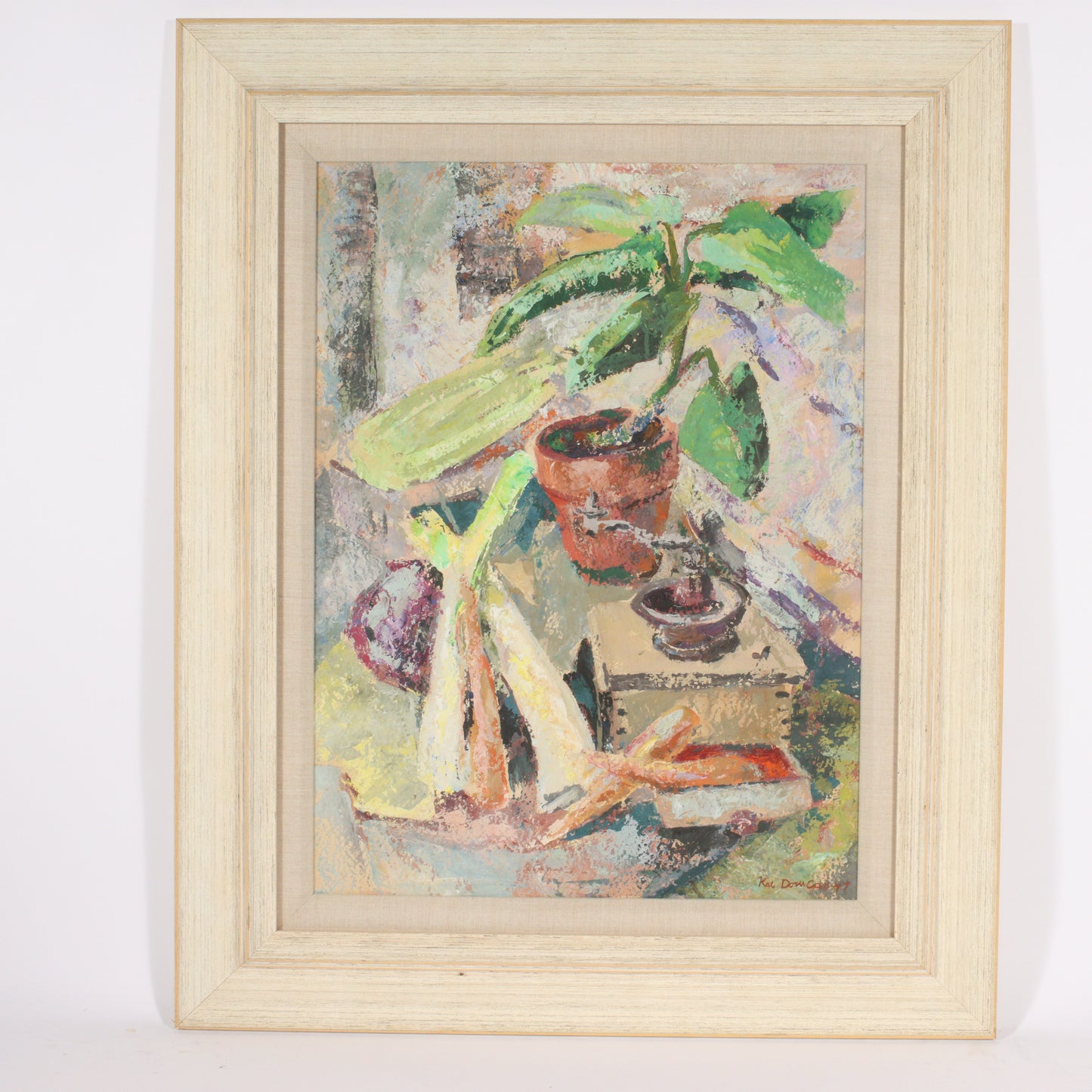 Kae Dorn Cass, Ohio (1901 - 1971), still life, 1947, gouache on paper, 24"H x 18"W (sight)