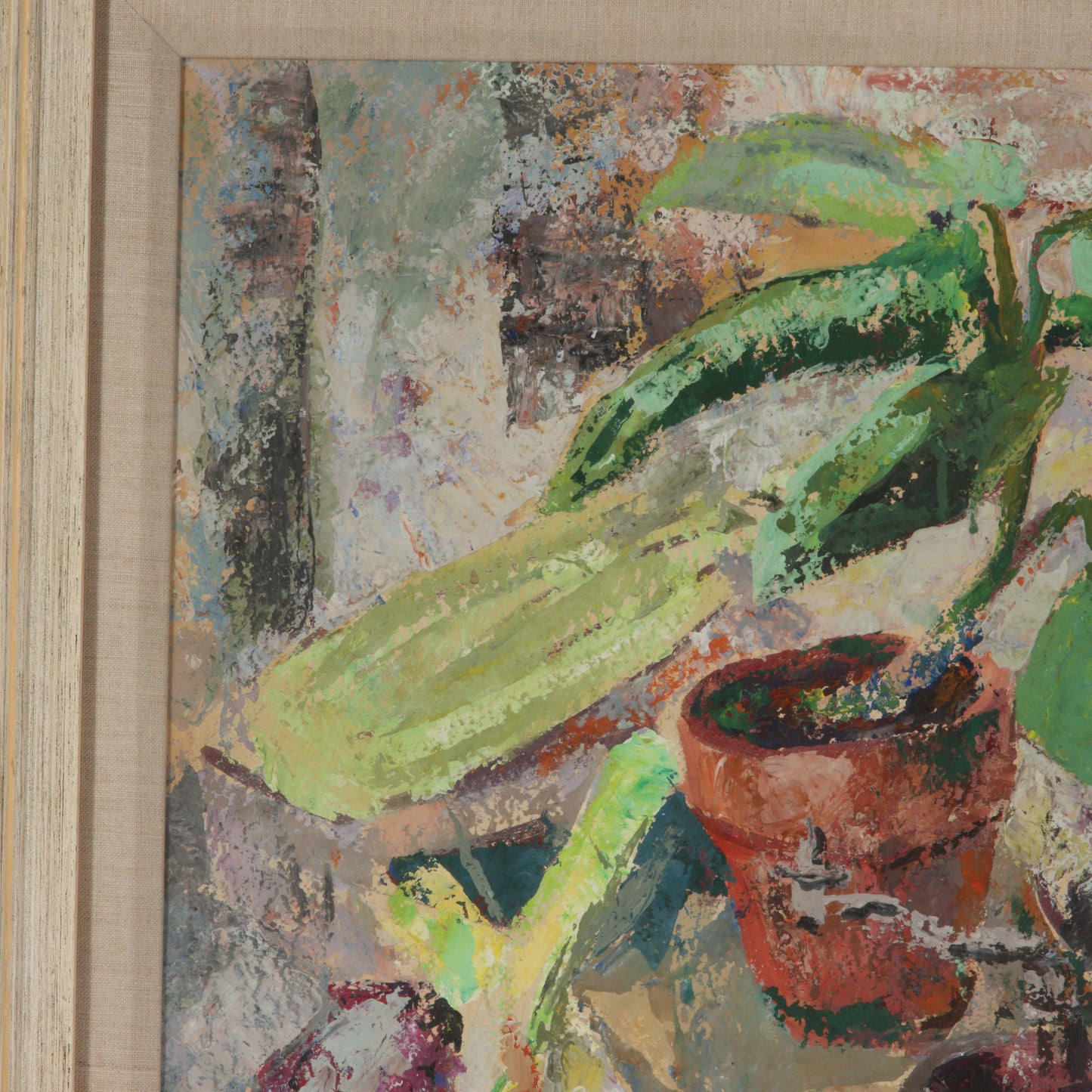 Kae Dorn Cass, Ohio (1901 - 1971), still life, 1947, gouache on paper, 24"H x 18"W (sight)