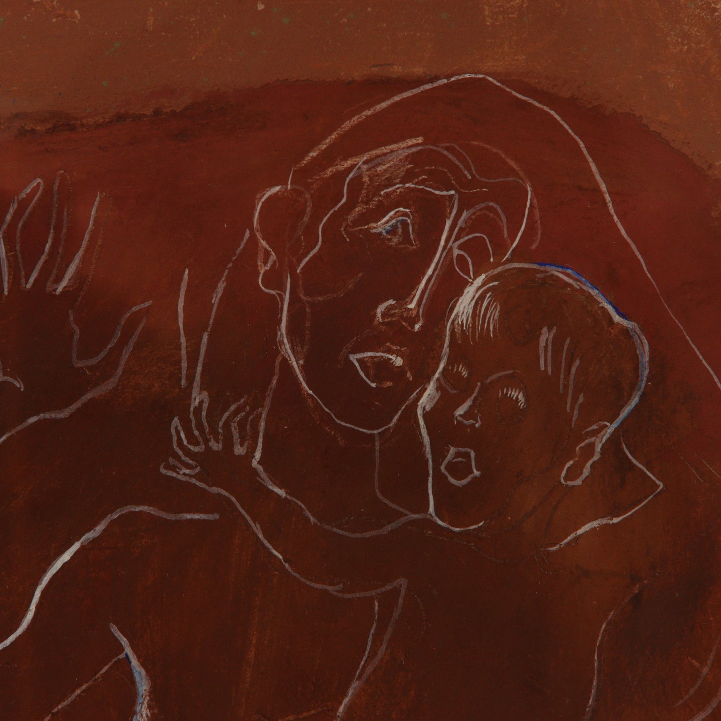 Emanuel Glicenstein Romano, New York / Italy (1897-1984), Modernist Nude Figures, 1948, gouache on paper, 17 1/2"H x 13 1/2"W (sight), 29 1/2"H x 24 1/2"W (frame)