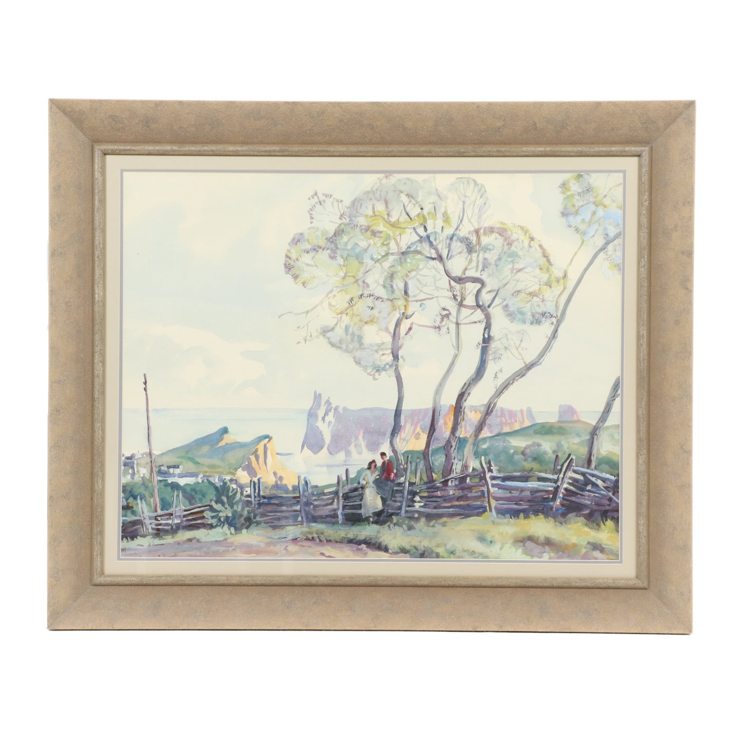 Kae Dorn Cass, Ohio (1901 - 1971), Summack, watercolor on paper, 20 3/4"H x 26 3/4"W (sight), 28"H x 34"W x 1 1/2"D (frame)