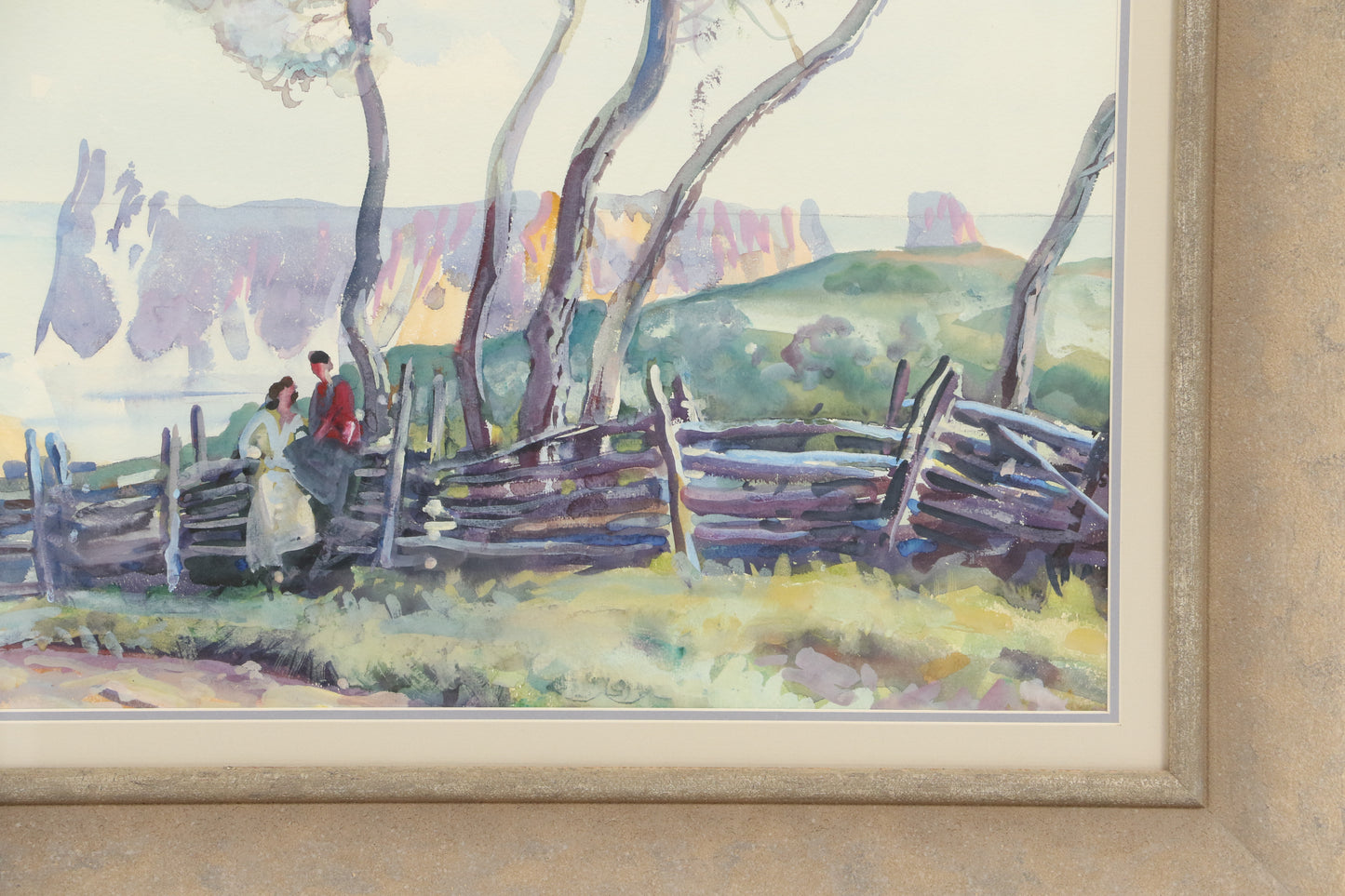 Kae Dorn Cass, Ohio (1901 - 1971), Summack, watercolor on paper, 20 3/4"H x 26 3/4"W (sight), 28"H x 34"W x 1 1/2"D (frame)