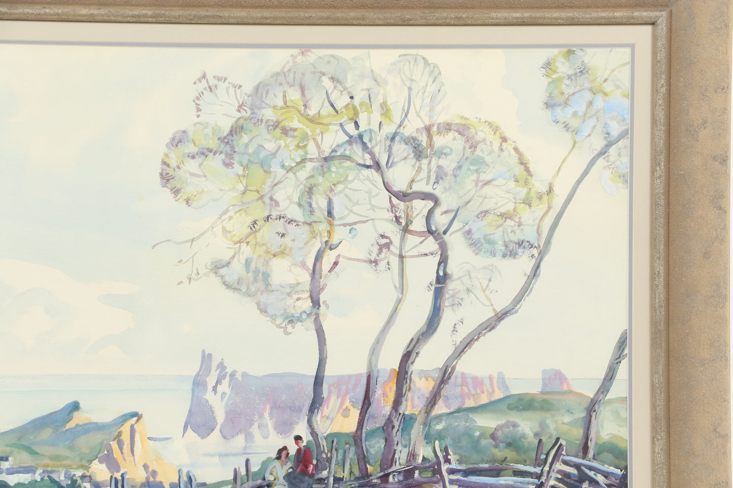 Kae Dorn Cass, Ohio (1901 - 1971), Summack, watercolor on paper, 20 3/4"H x 26 3/4"W (sight), 28"H x 34"W x 1 1/2"D (frame)