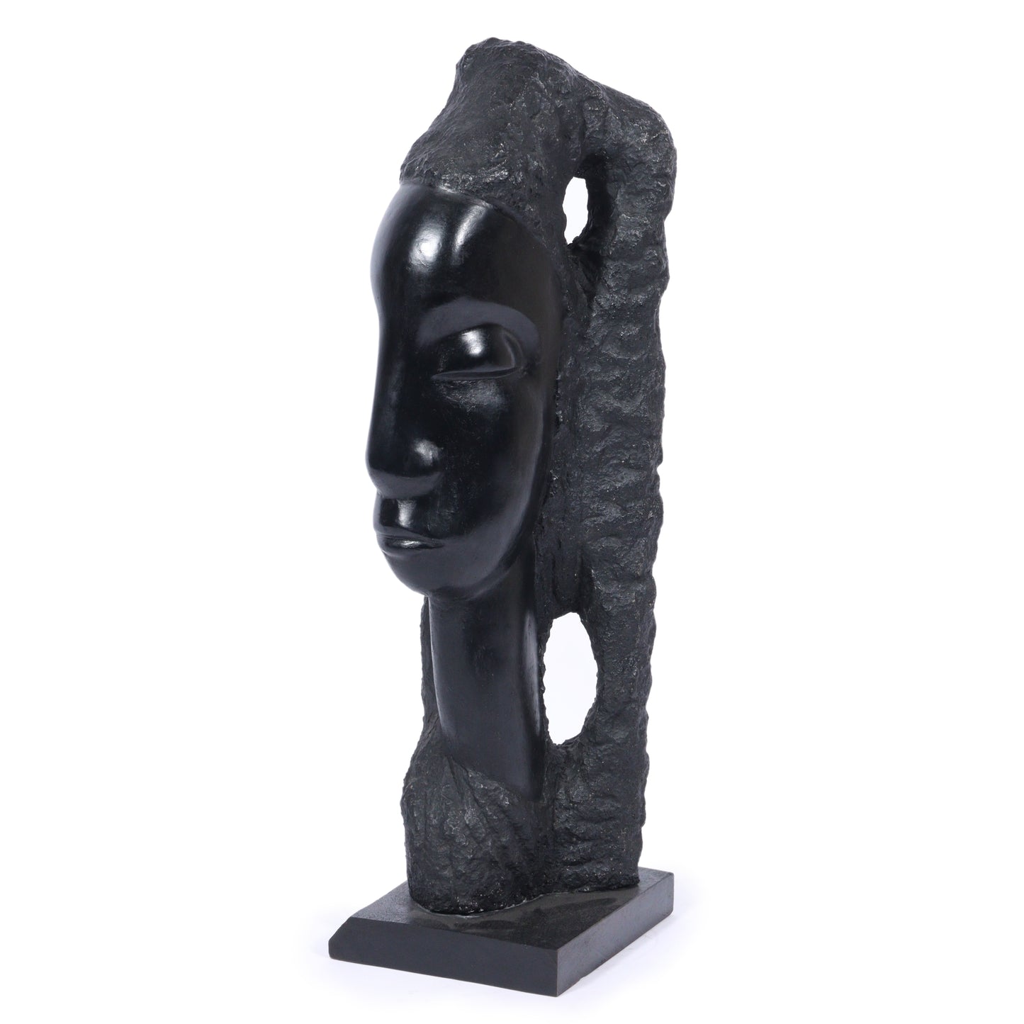 Alfred Van Loen, New York / Germany (1924 - 1994), Sheeba, 1967, plaster with lacquer finish on ebonized plinth, 27 3/4"H x 8 1/2"W x 9 1/2"D
