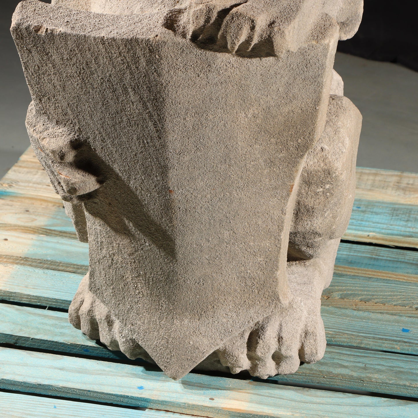 Heraldic Lion Guardian; full body gargoyle/grotesque beast with shield: 1920s Harlem, New York, Gothic Style
