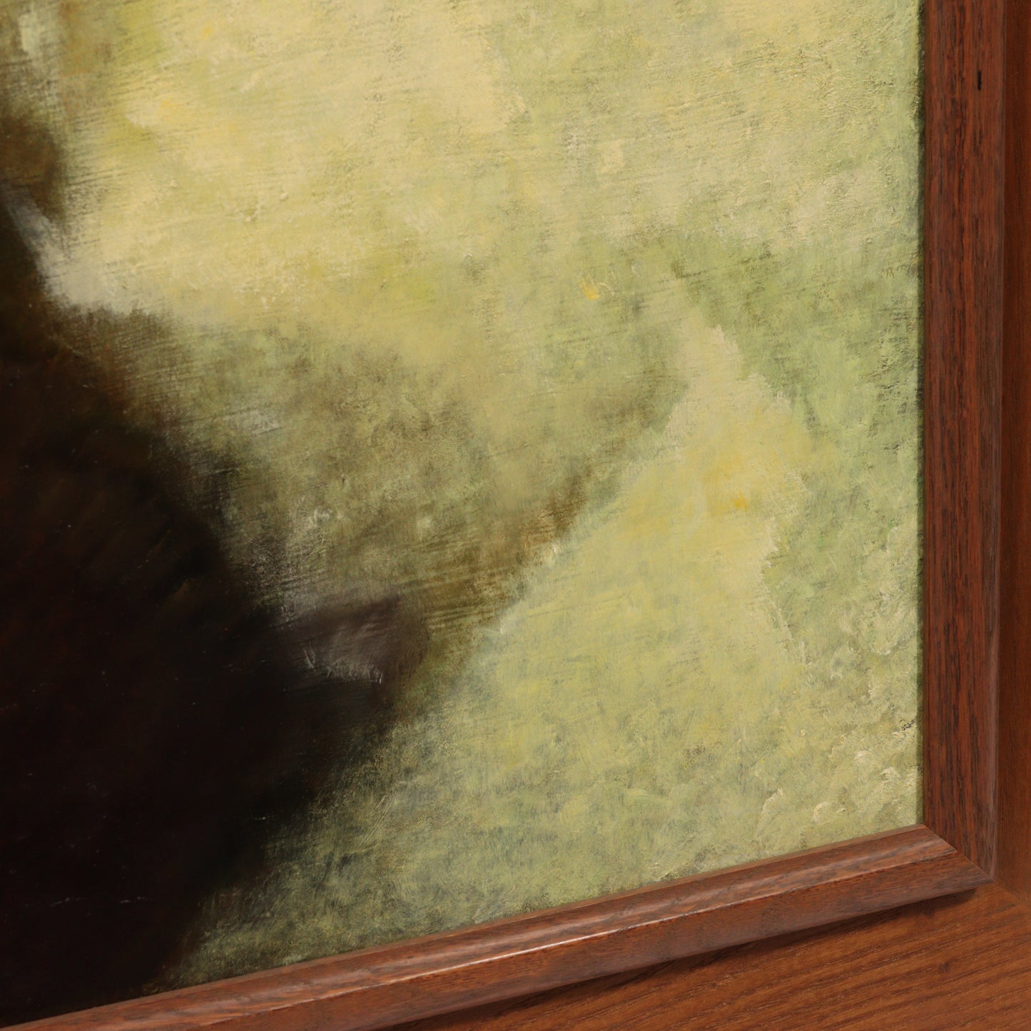 Norbert Lenz, Ohio (1900 - 1992), abstract still life, oil on masonite, 48"H x 36"W (sight), 56"H x 44"W (frame)