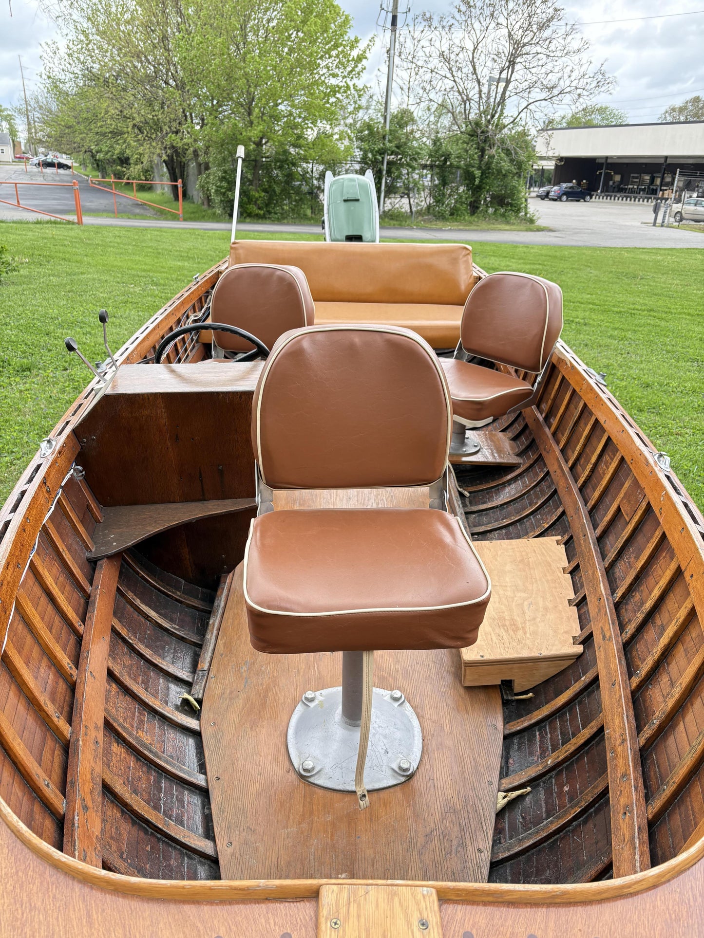 1956 Thompson Classic Wooden Boat & Accompanying Trailer
