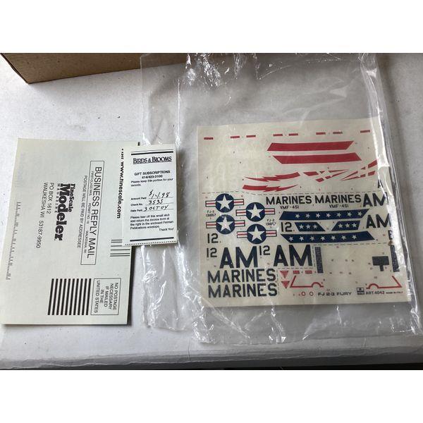 ESCI North American FJ-2/3 Fury - Vintage Model Kit - Aircraft