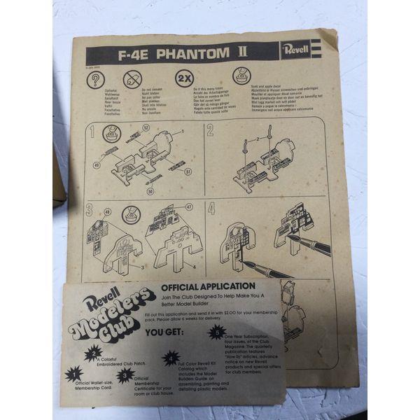 Revell F-4E Phantom II 1/48 Scale Model Kit - Unassembled, Vintage