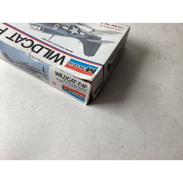 Monogram Wildcat F4F - 1/48 Scale Plastic Model Kit, Molded in Colored Plastic