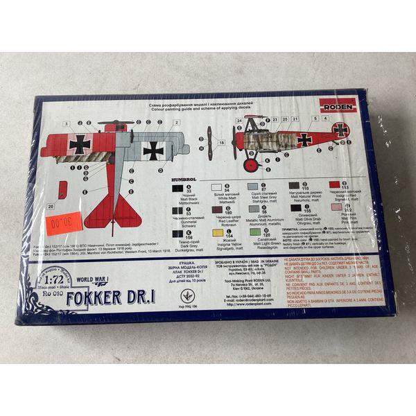 Roden Fokker Dr.I, World War I, 1:72 Scale