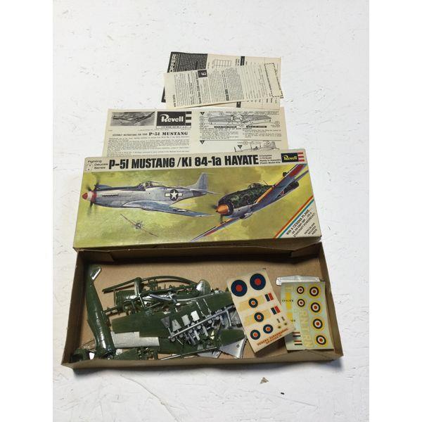 Revell P-51 Mustang/KI 84-1a Hayate, 1/72 Scale, Fighter Series, Unassembled Model Kit