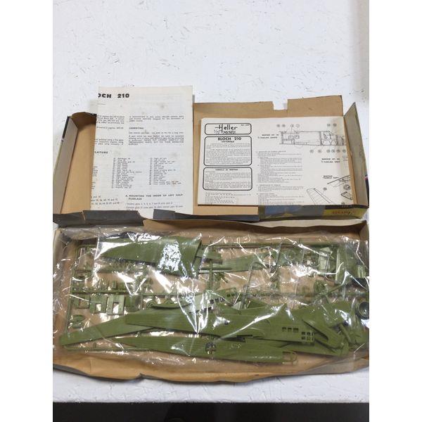 Heller Bloch 210 - Vintage Model Kit, Unassembled, Airplane Collector's Item