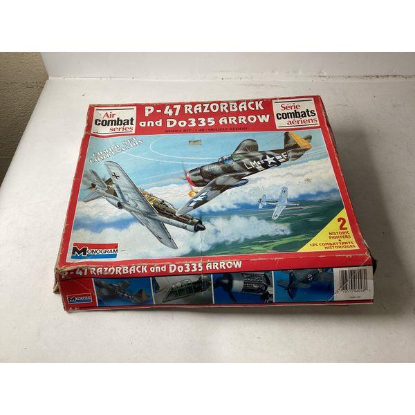 Monogram P-47 Razorback and Do335 Arrow