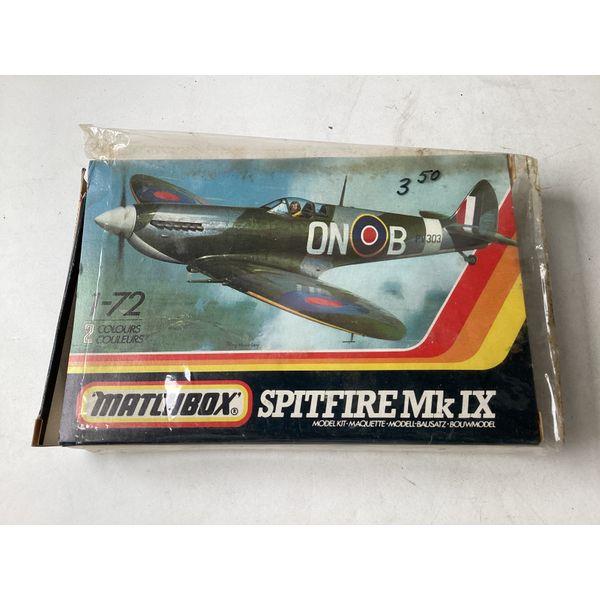Matchbox Spitfire MK.IX - Model Kit, 1/72 Scale, Collectible