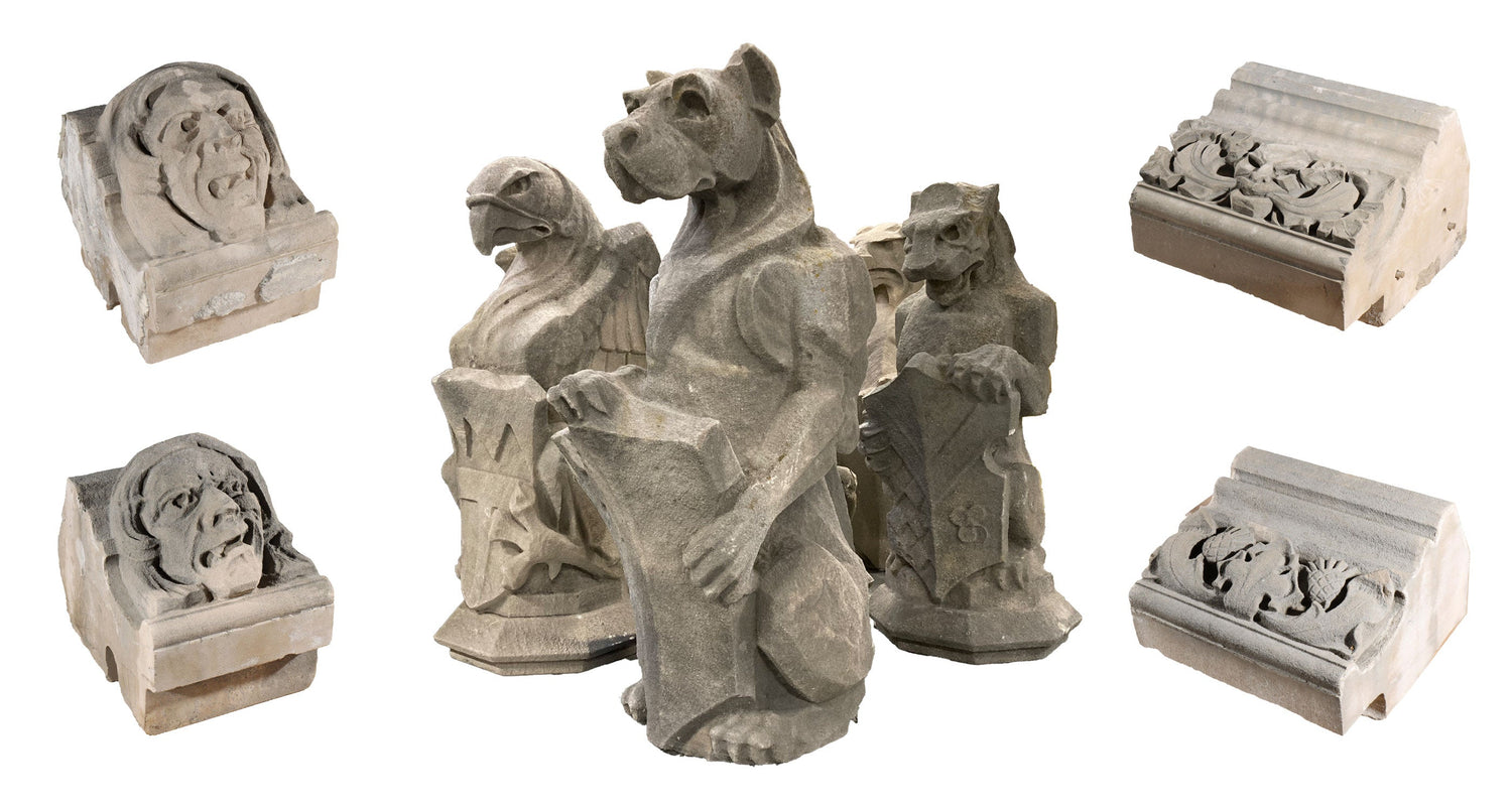 Limestone Architectural Salvage - Carvings, Gargoyles, Grotesques, and Guardians