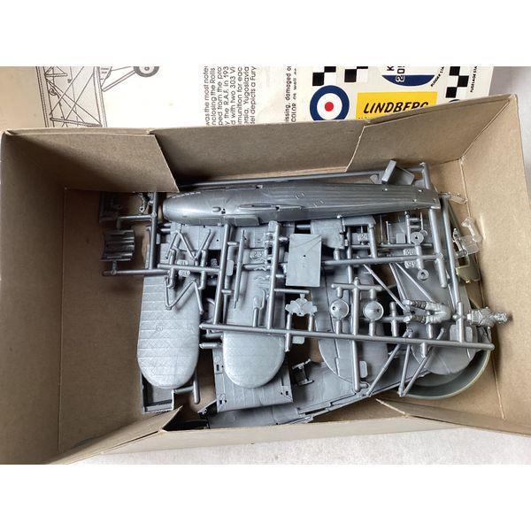 Lindberg Hawker Fury MK1 - 1/48 Scale, Unassembled Plastic Model Kit